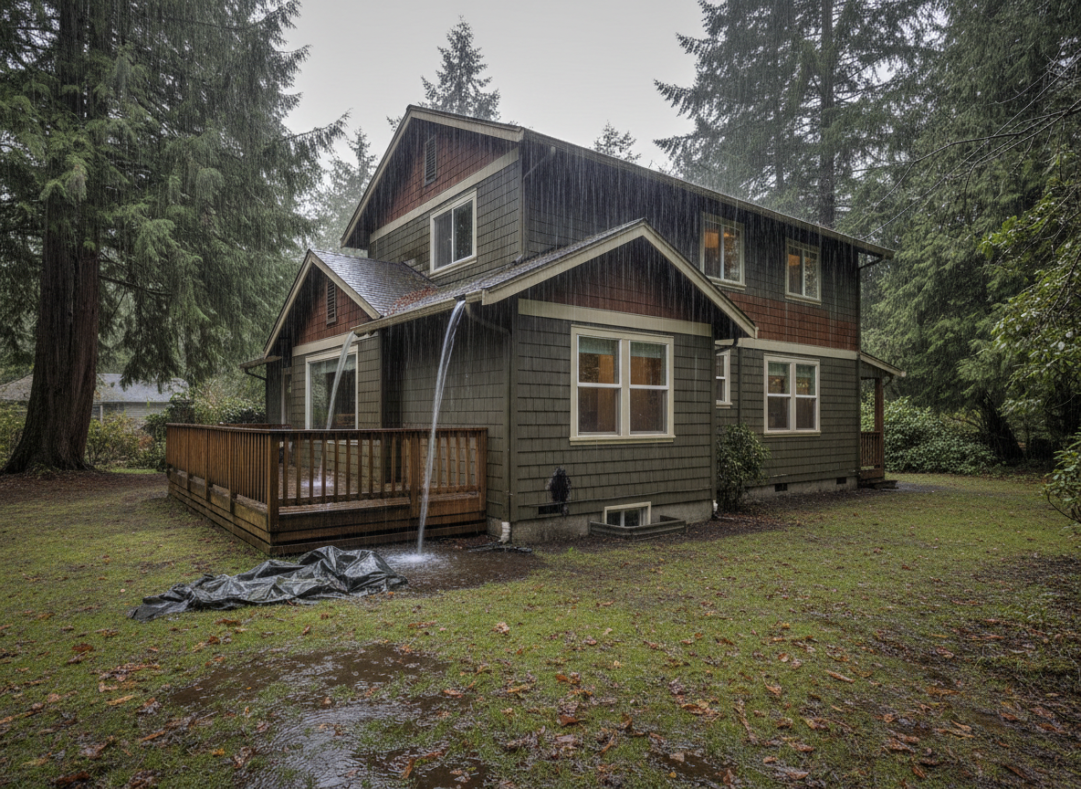 How Winter Rains Affect Homes in Burton Washington