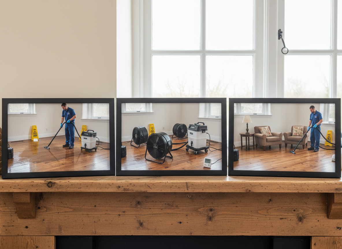 Step by Step Drying Process After Minor Interior Leaks