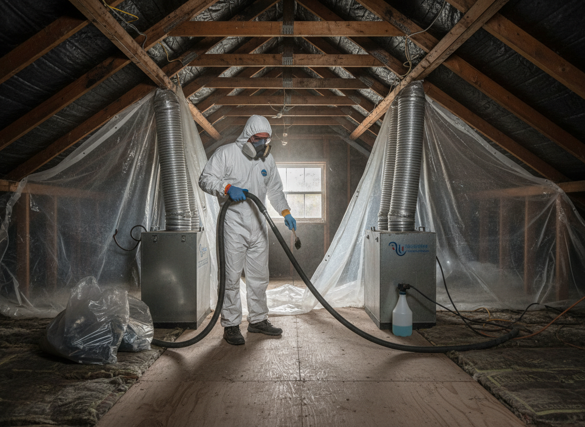 attic mold remediation in Burton